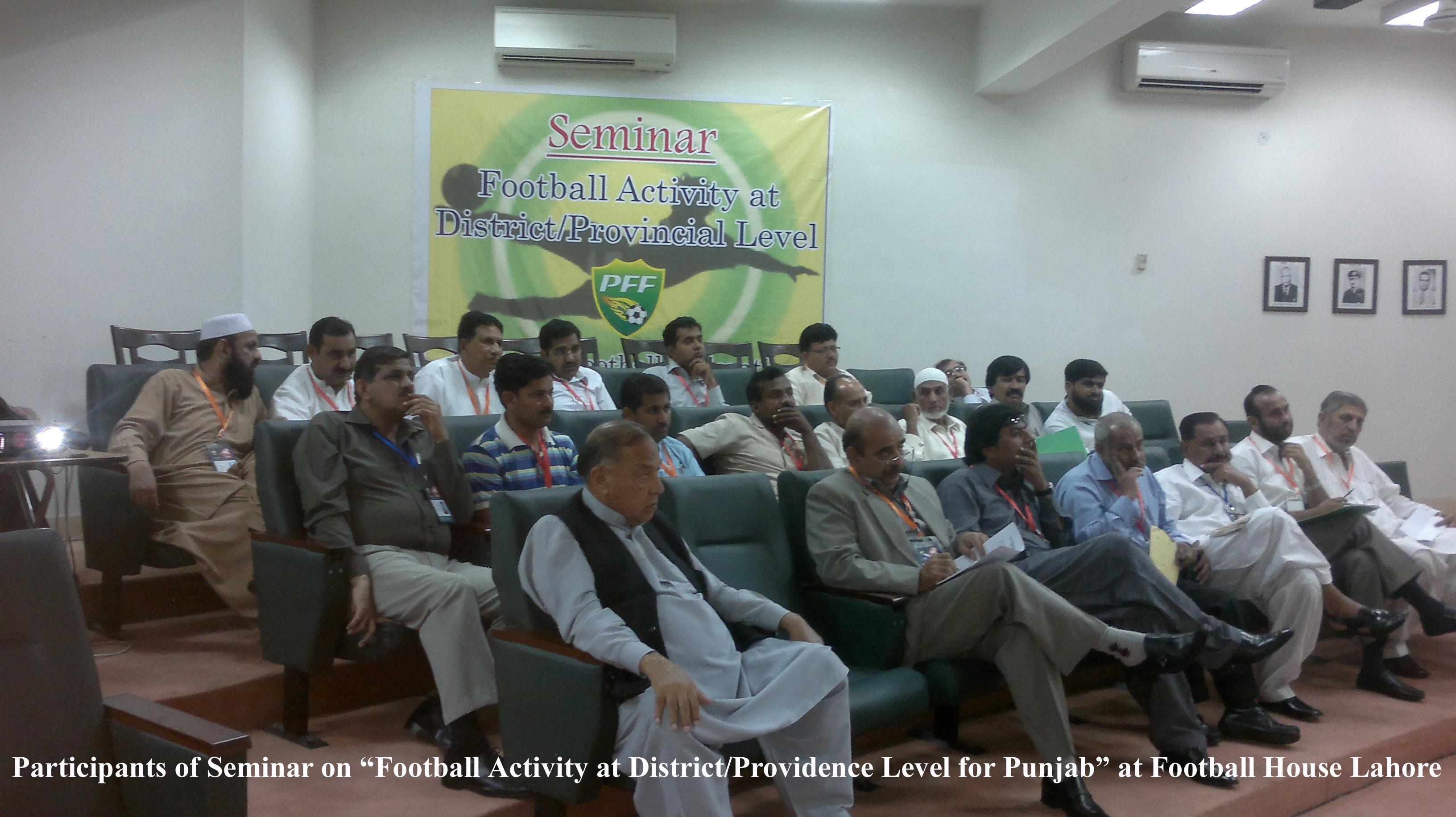 Seminar of Football activity at district province level approved