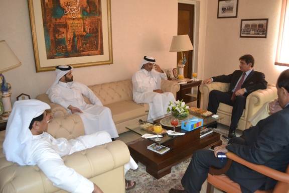 His Excellency Hamad Khalifa Al- Thani met President PFF