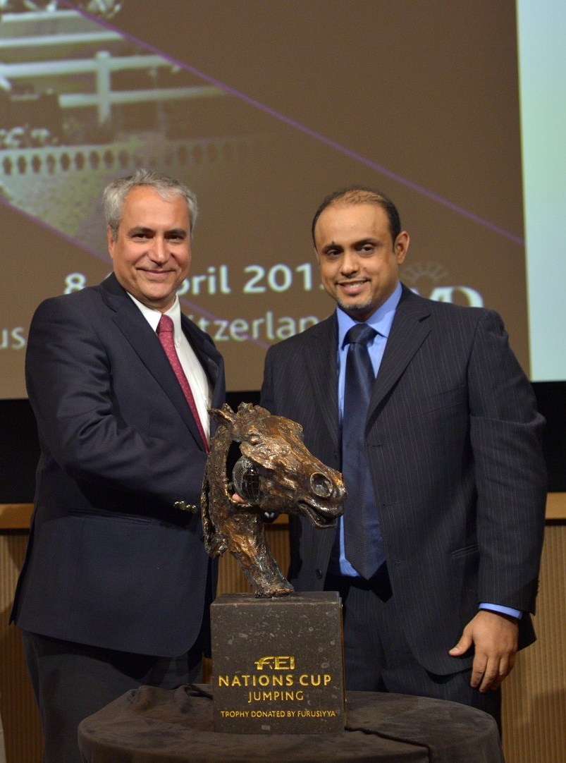 Jumping trophy unveiled during FEI Sports Forum