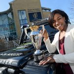Women’s Rugby World Cup Trophy departs Hall of Fame in Rugby