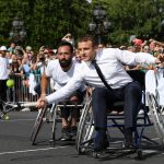 President Macron joins Olympic Day celebrations in Paris as the city transforms into Paris Olympic Park