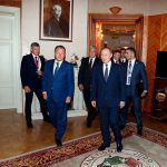 President Viladimir Putin visited IJF President Vizer in Budapest Judo Headquarters